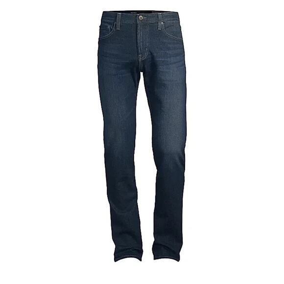 AG Adriano Goldschmied‎ Jeans Mens 38x34 Blue Straight Stretch Mid Rise Denim - Picture 2 of 14